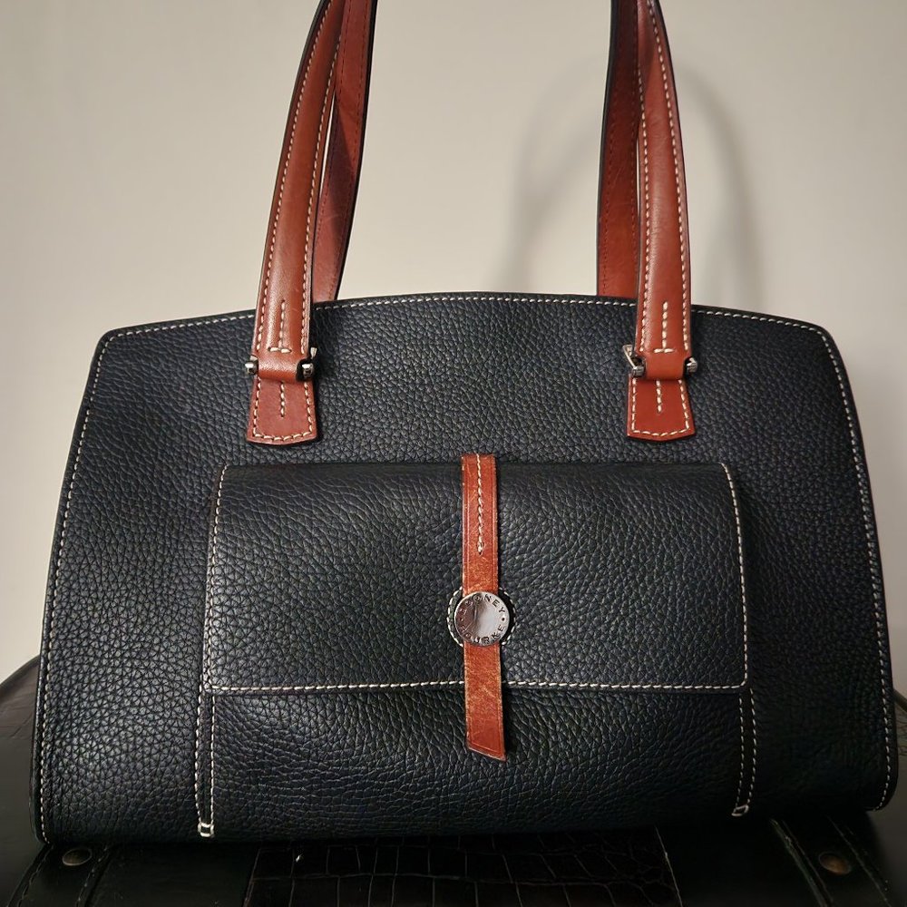 Dooney & Bourke Pebble Grain Leather Barrel Satchel
